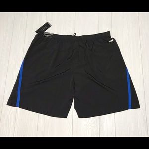 Plus Size RBX Men Training Shorts 9” Inseam Black/Blue Color  Size 4XL